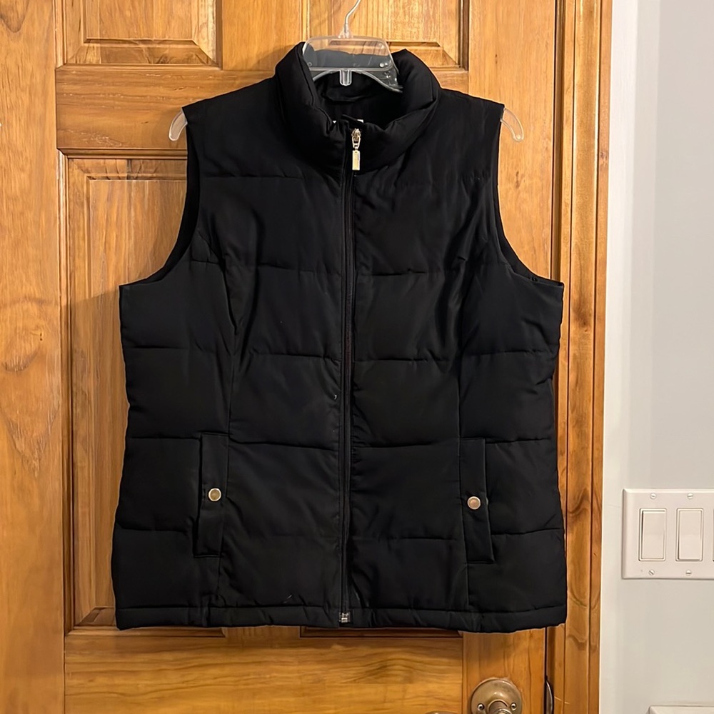Charter Club Black Puffer Vest
